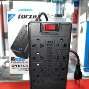 ESTABILIZADOR FORZA 1200VA/600W C/2USB 8T