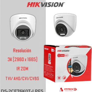 TURRET 5MP 3K SMART HYBRID LIGHT IR20 L2.8 C/AUDIO