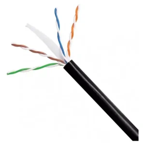 CABLE UTP HIKVISION CAT 6 TIPO CU. EXTERIOR NEGRO UV - METROS