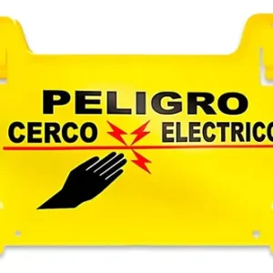 LETRERO DE ADVERTENCIA AMARILLO H CERCO ELECTRICO