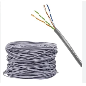 CABLE UTP HIKVISION CAT 5E TIPO CU INTERIOR - GRIS - METROS