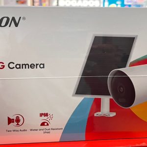 CAMARA FIJA 4G 4MP IR 3OM C/PANEL SOLAR 8W Y BAT. 9000MAH