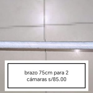 BRAZO PARA 2 CAMARAS 75CM RECTO 1-1/2" C/DISCO