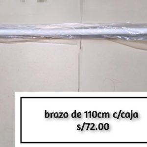 BRAZO DE PARED DE 110 CM X 1" CURVO C/CAJA