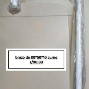 BRAZO EN L CURVO 80 * 50 * 10 B DE 1 1/4" C/DISCO