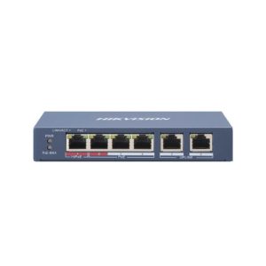 SWITCH HIKVISION 4P POE 2 UP LINK. 1P HIPOE 60W